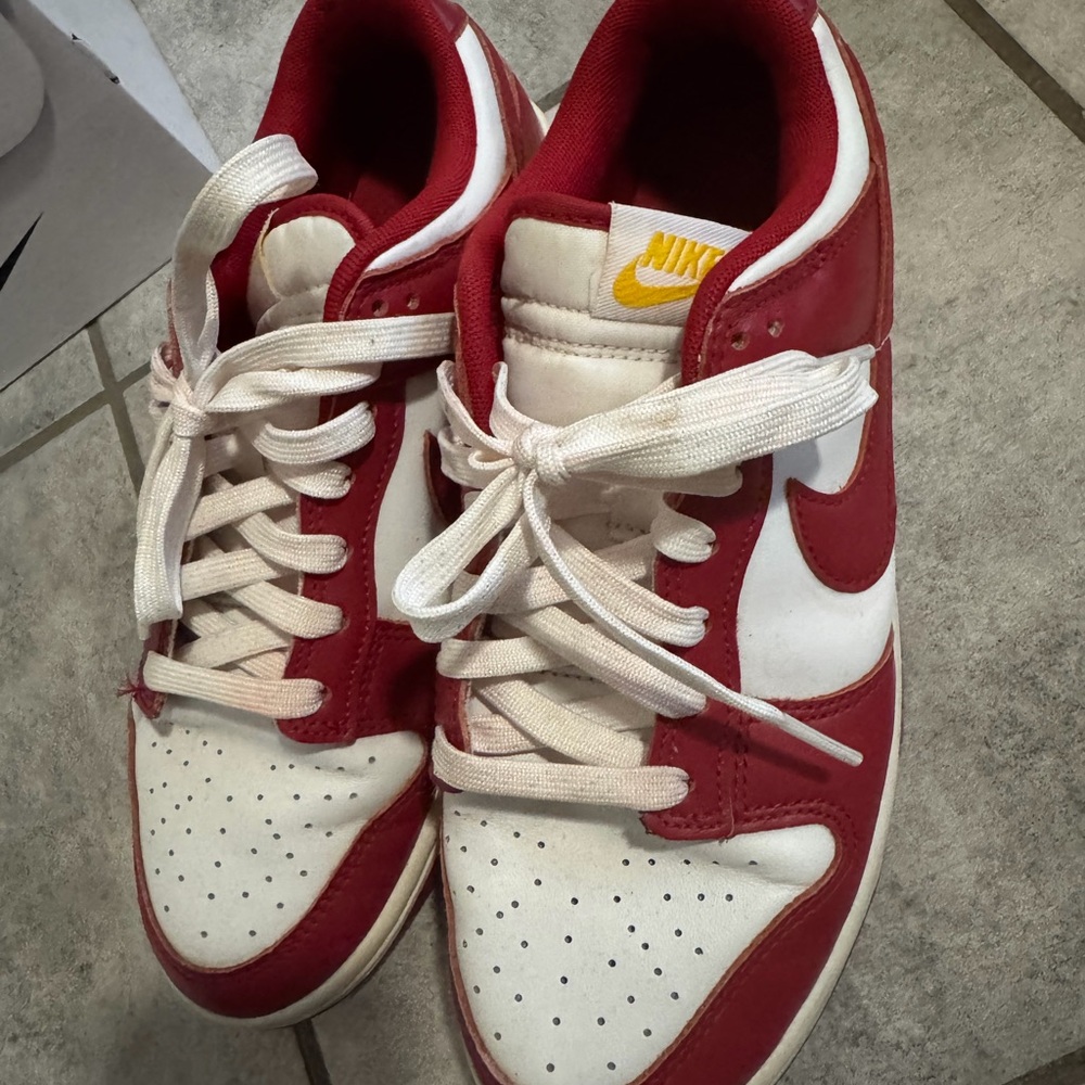Nike Bold Red Athletic Shoes